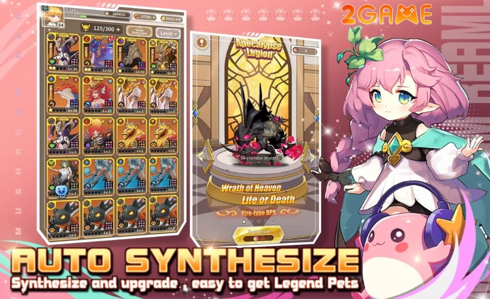 Vô số thú cưng độc đáo đang chờ bạn chiêu mộ trong Mushroom Saga Adventure