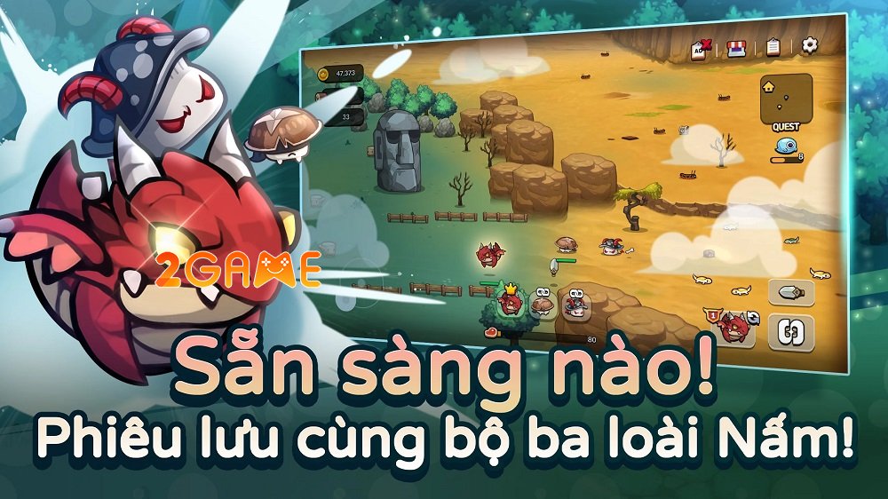 Mushroom Go – Chiêu mộ những người bạn nấm để cùng khám phá ngục tối mushroomgo 2