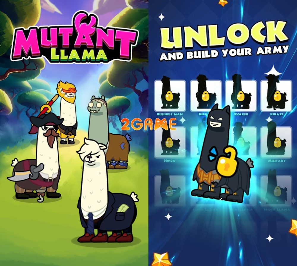 mutant-llama-1 Mutant Llama: IDLE Breed Games – Tấu hài cùng những con lạc đà không bướu mutant llama 1