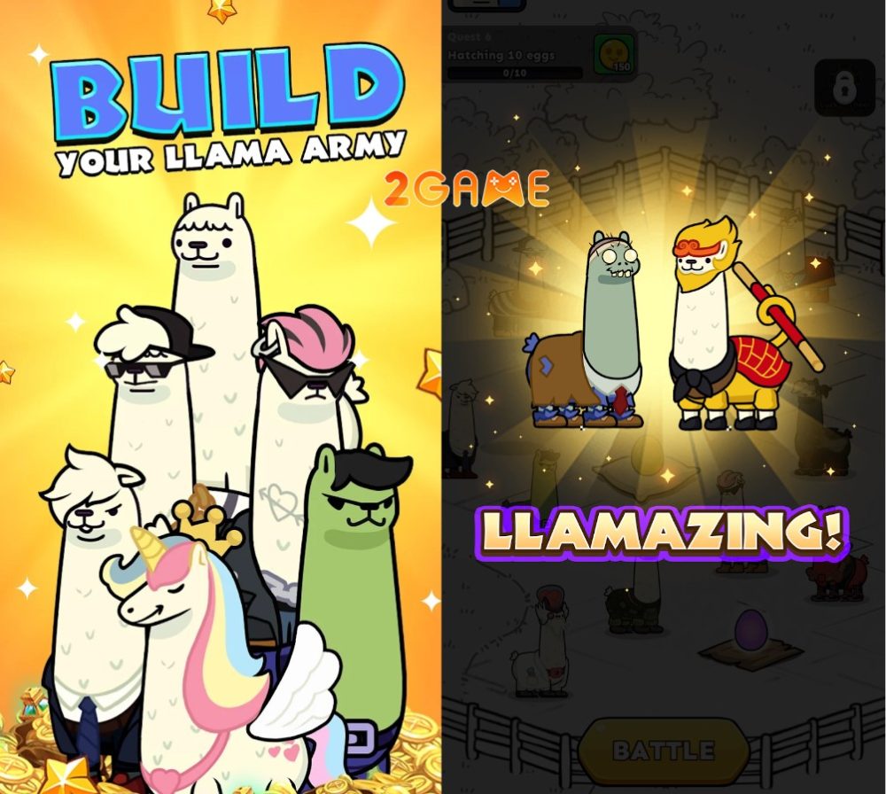 mutant-llama-5 Lai giống để tạo ra các chú lạc đà mới trong game Mutant Llama: IDLE Breed Games