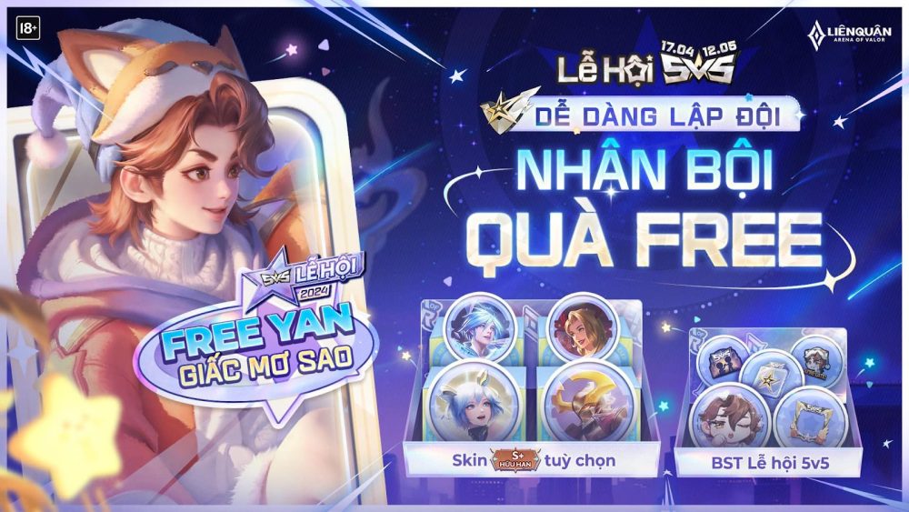n Liên Quân Mobile: Khám phá lễ hội 5V5 dễ dàng lập đội - nhận bội quà free n