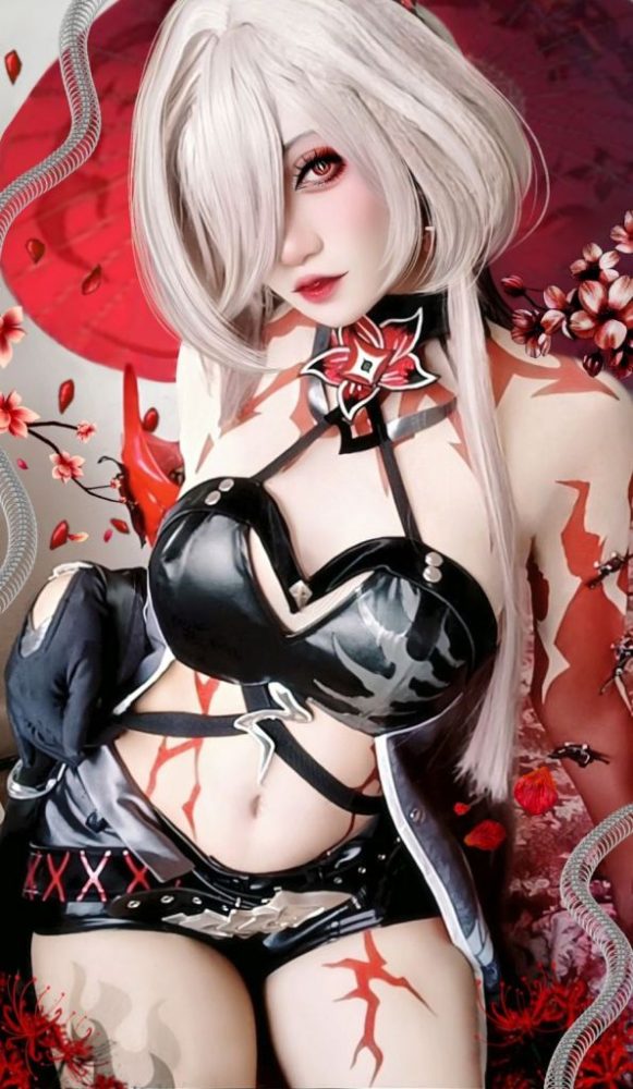 Chiêm ngưỡng bộ ảnh cosplay Acheron - Nữ chiến binh băng giá quyến rũ trong Honkai: Star Rail ndnwtu6