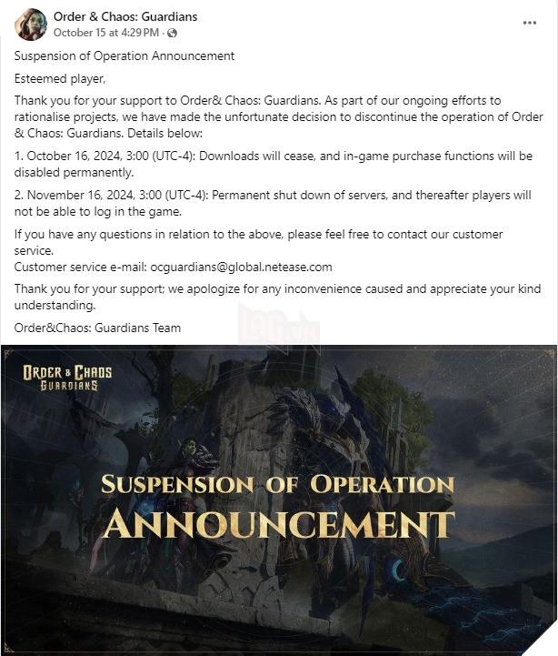 NetEase bat ngo dong cua mot san pham game du no con chua duoc ra mat 2 NetEase bất ngờ đóng của một sản phẩm game dù nó còn chưa được ra mắt