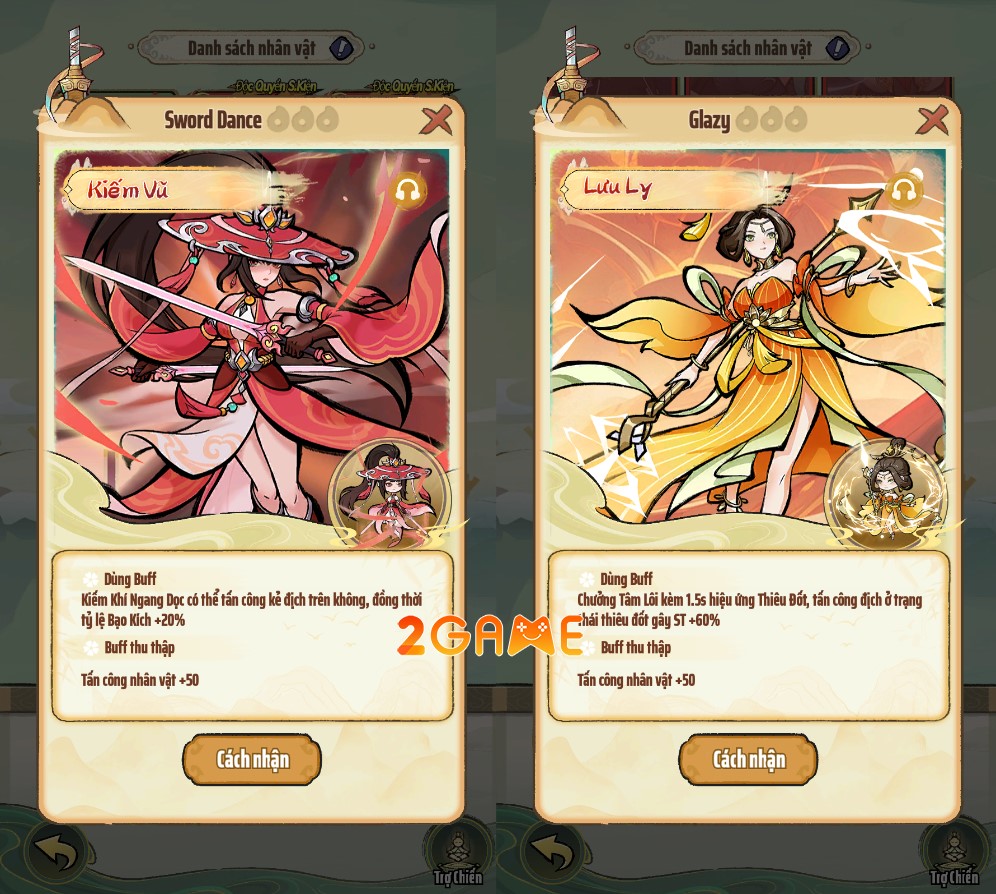 ngu-kiem-quet-bat-hoang-6 Ngự Kiếm Quét Bát Hoang Mỗi nhân vật sẽ mang đến một buff kỹ năng khác nhau