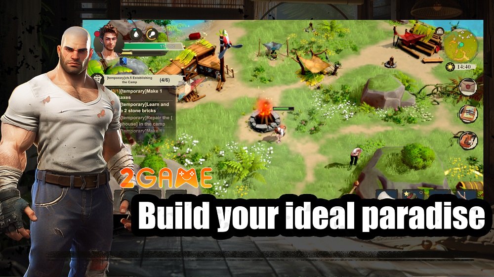 Oasis Survival – Game chiến thuật sinh tồn trên hòn đảo hoang vắng oasissurvival 3