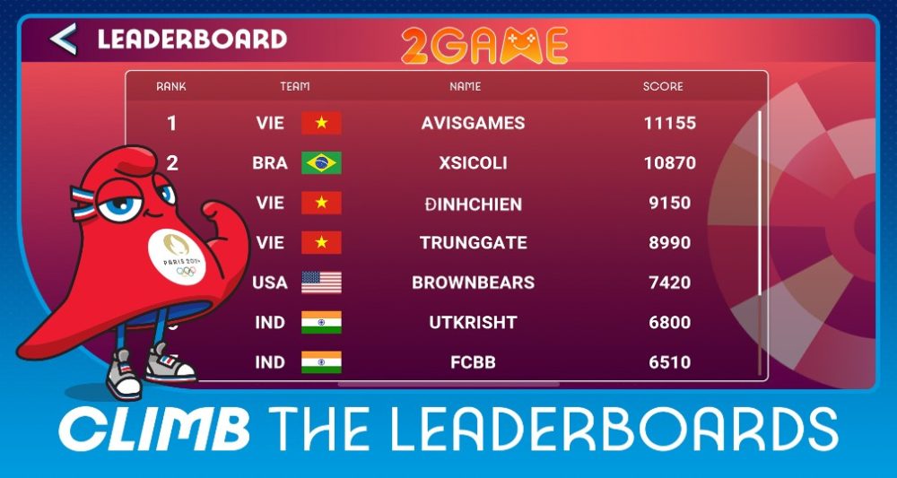 Tham gia game Olympics Go Paris 2024 và thi đấu với các