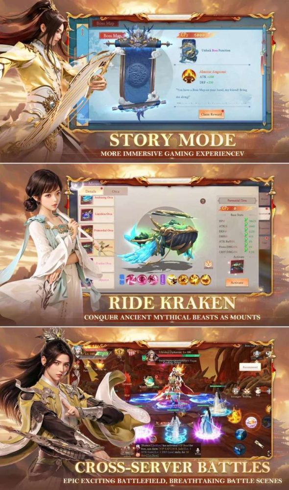 osamk6h Dreams of Immortals - MMORPG giải mã bí ẩn cổ đại, chiến đấu cùng thần và ác quỷ đã chính thức ra mắt osamk6h