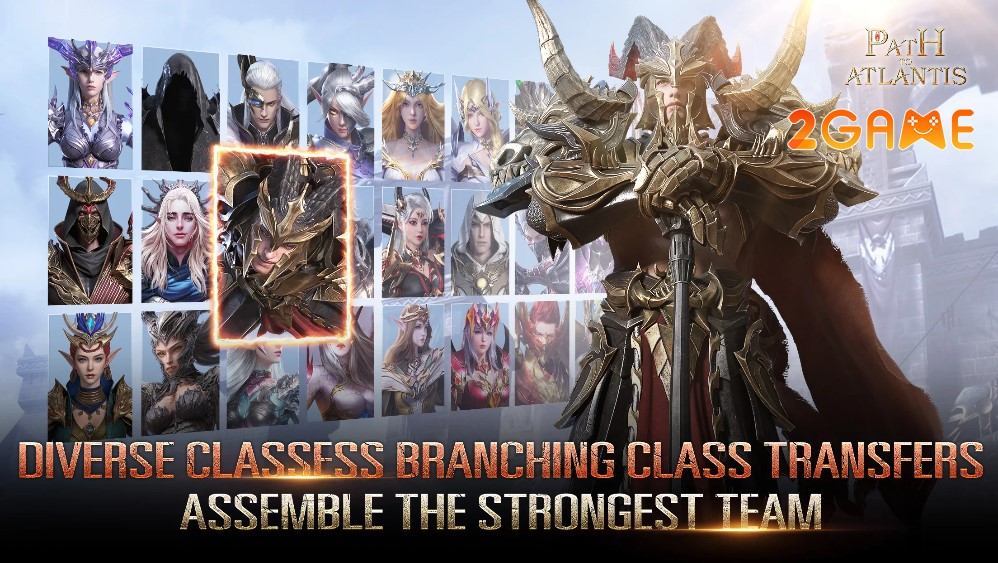 Path to Atlantis Hàng loạt nhân vật đồng hành mạnh mẽ đang chờ người chơi chiêu mộ