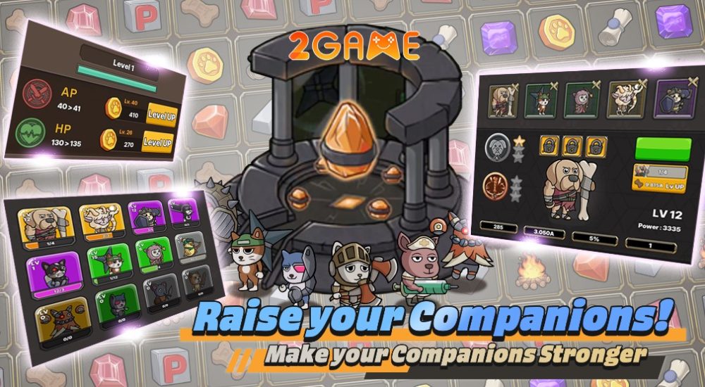 pets-war-animal-heroes-saga-3-1 Đa dạng tính năng mạnh hóa trong game Pet’s War Animal Heroes Saga