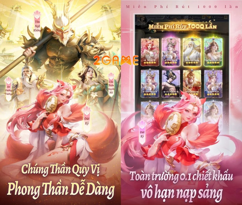 Hàng trăm nhân vật đến từ những câu truyện thần thoại trên thế giới Phong Thần Truyền Kỳ