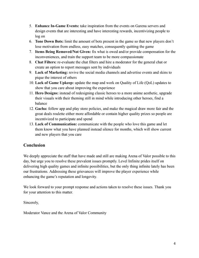 Quá bất lực, người chơi Liên Quân quốc tế phải viết cả tâm thư để “cầu xin” Tencent chú ý- Ảnh 7. Quá bất lực, người chơi Liên Quân quốc tế phải viết cả tâm thư để “cầu xin” Tencent chú ý- Ảnh 7.