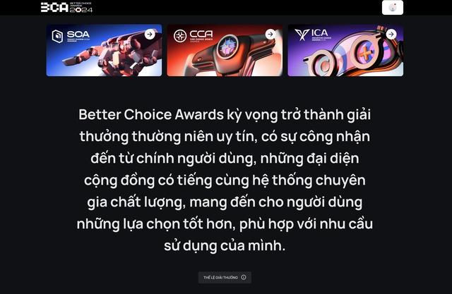 4 bước đơn giản để bình chọn cho sản phẩm, thương hiệu bạn yêu thích tại Better Choice Awards 2024- Ảnh 3. 4 bước đơn giản để bình chọn cho sản phẩm, thương hiệu bạn yêu thích tại Better Choice Awards 2024- Ảnh 3.