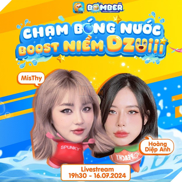 MisThy va Hoang Diep Anh (Bank) vuot chong gai, say hi voi Bomber VNG MisThy và Hoàng Diệp Anh Bank vượt chông gai, say hi với Bomber VNG