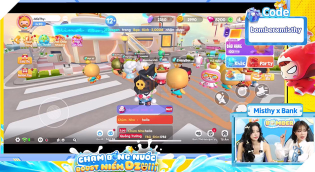 MisThy va Hoang Diep Anh (Bank) vuot chong gai, say hi voi Bomber VNG 7 MisThy và Hoàng Diệp Anh Bank vượt chông gai, say hi với Bomber VNG 7