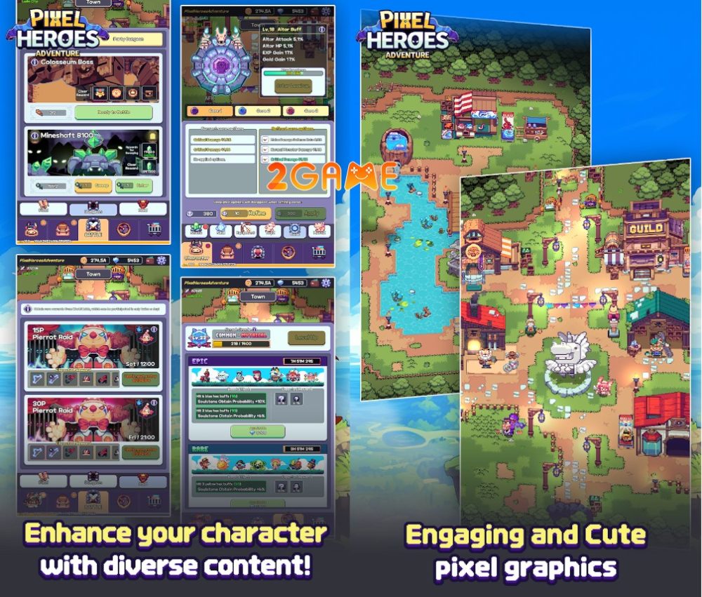pixel-heroes-adventure-mmo-4 Pixel Heroes Adventure MMO – Game nhập vai độc đáo trên mobile pixel heroes adventure mmo 4