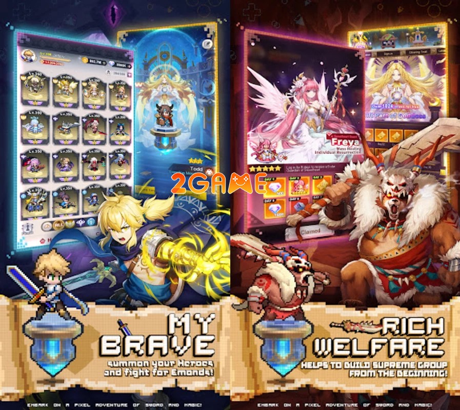 pixel-heroes-emond-saga-2 Pixel Heroes: Emond Saga Lối chơi đơn giản nhưng cũng đậm chất chiến thuật của dòng game JRPG