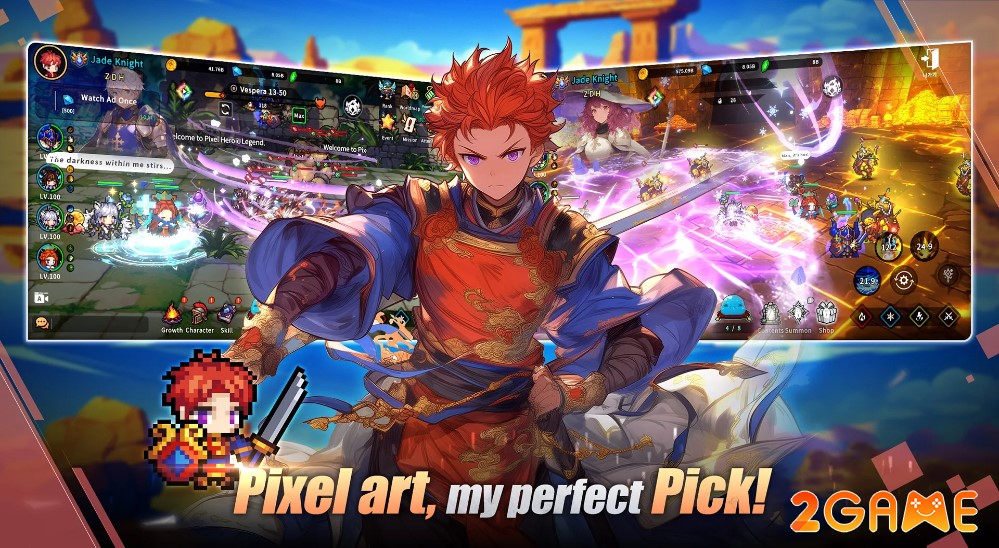 pixel-heroic-legend-idle-party-2 Pixel Heroic Legend Idle Party – Game mobile giải trí mới của Dreamplay Games pixel heroic legend idle party 2