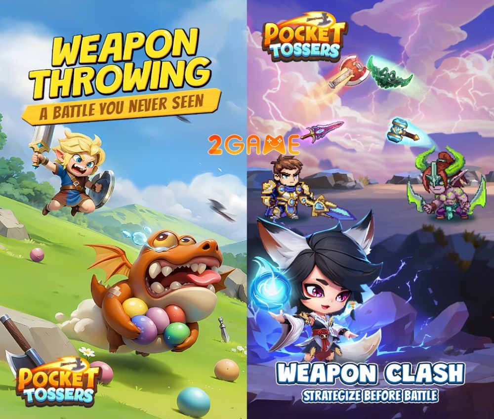 pocket-tossers-1 Pocket Tossers – Game mở rương… có lối chơi ném vũ khí? pocket tossers 1