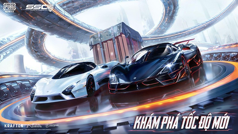 PUBG Mobile kết hợp với SSC mang các siêu xe đẳng cấp lên chiến trường PUBG Mobile kết hợp với SSC mang các siêu xe đẳng cấp lên chiến trường