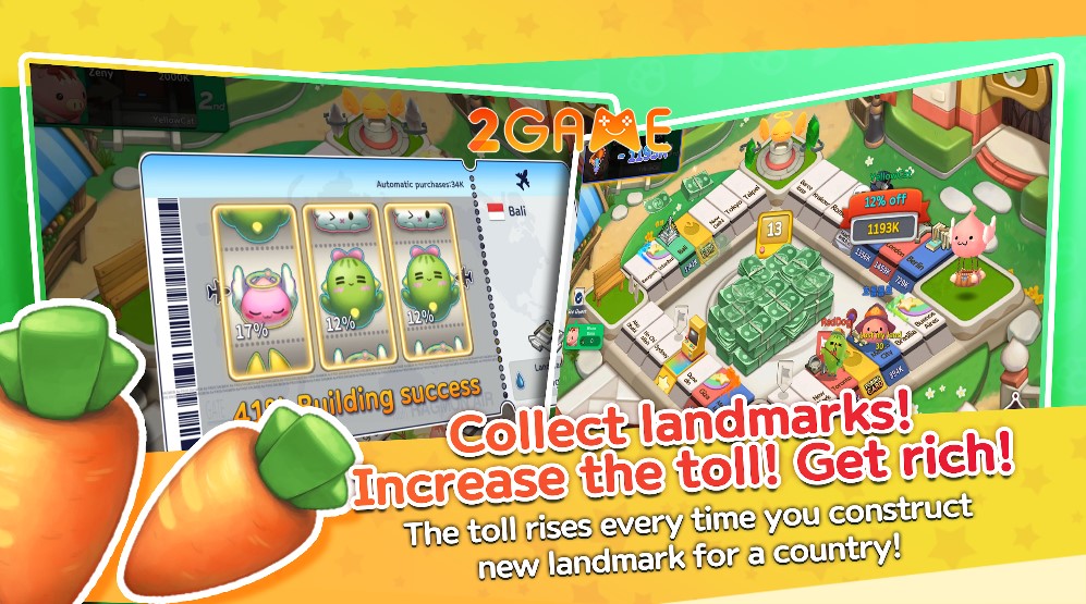 Lối chơi cờ tỷ phú cực kỳ hấp dẫn của tựa game Ragmon Dice Adventure mới được ra mắt trên mobile