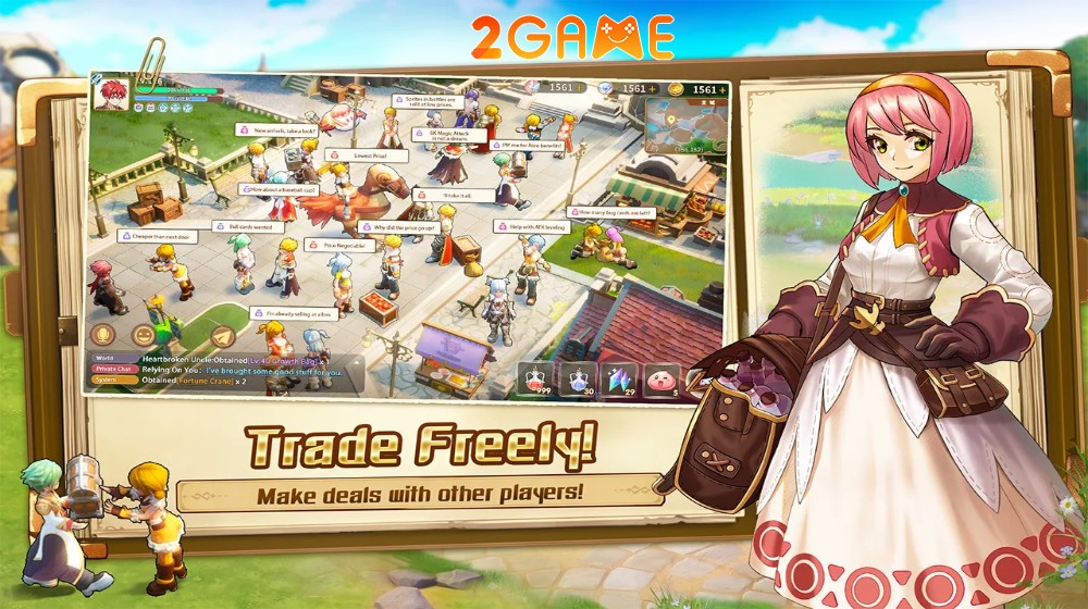Thị trường giao dịch và đấu giá tự do trong game Ragnarok: Rebirth