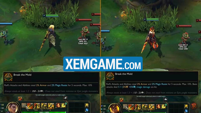 rell-14-23 LMHT 14.23: Rell được làm lại nhẹ “tiếp”, giờ có cả hiệu ứng đòn đánh rell 14 23