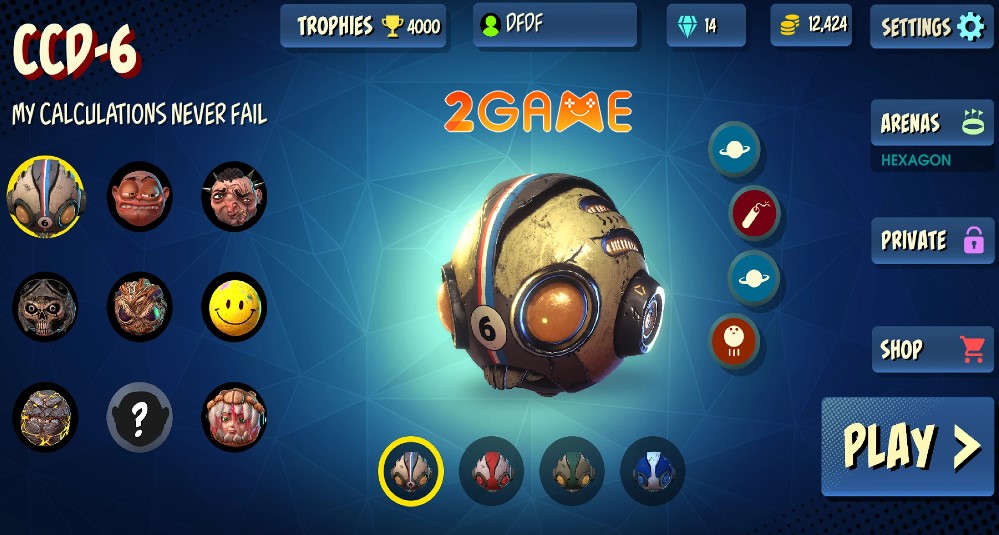 rolling-heads-3 Những chiếc đầu độc đáo trong game Rolling Heads