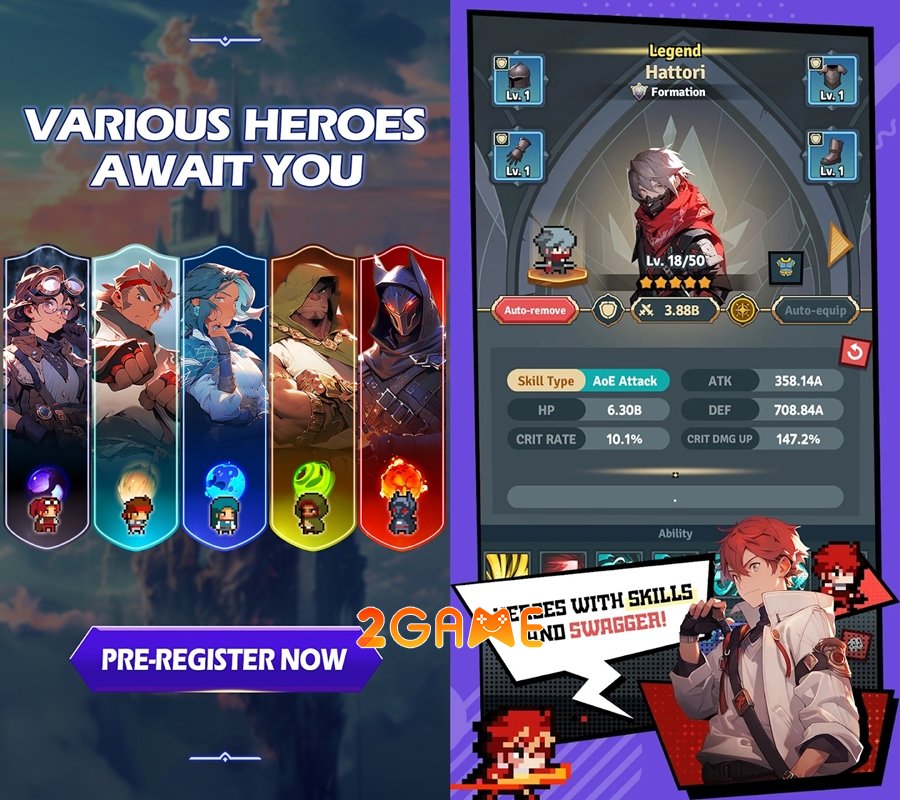 rumblesquadidlerpg-2 Rumble Squad: Idle RPG – Rèn giũa kĩ năng trong những trận chiến hoành tráng rumblesquadidlerpg 2