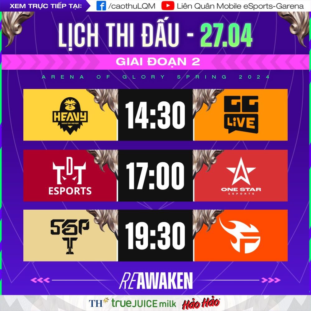 s3 Liên Quân Mobile: Lịch thi đấu giai đoạn 2 - vòng bảng ĐTDV Mùa Xuân 2024 s3