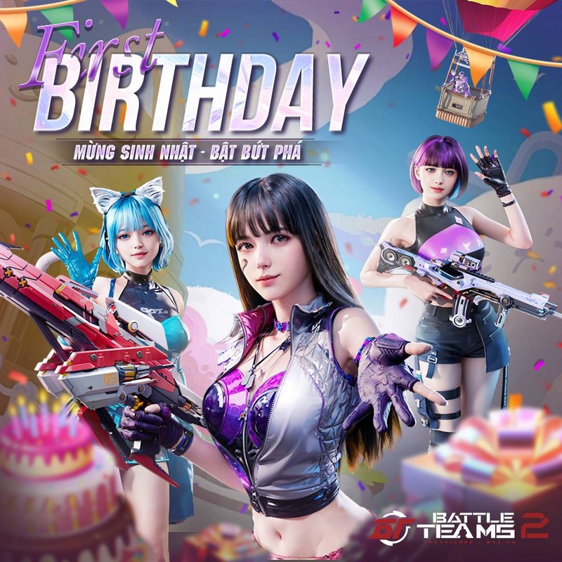 VTC hợp tác với 500BROS tổ chức chuỗi sự kiện khủng mừng sinh nhật 1 tuổi của Battle Team 2 s3uhhnk