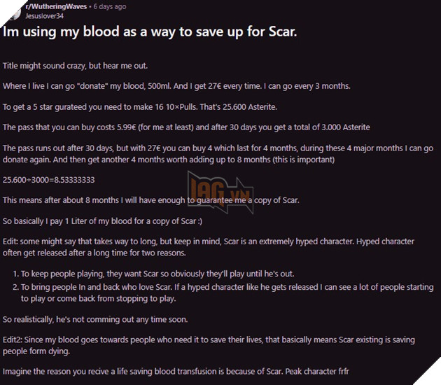 Wuthering Waves: Nam Game Thu Len Ke Hoach Ban Mau Theo Nghia Den De Tich Tru Cho Scar 2 Scar Wuthering Waves