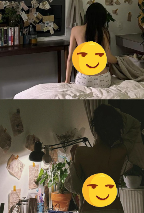 Mặc áo để lộ