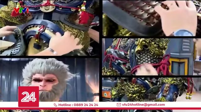 Phóng viên VTV hóa thành nhân vật Black Myth: Wukong với bộ giáp trăm triệu- Ảnh 1. Phóng viên VTV hóa thành nhân vật Black Myth: Wukong với bộ giáp trăm triệu- Ảnh 1.