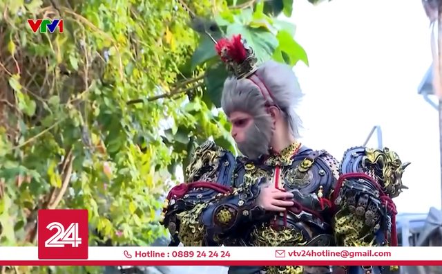 Phóng viên VTV hóa thành nhân vật Black Myth: Wukong với bộ giáp trăm triệu- Ảnh 2. Phóng viên VTV hóa thành nhân vật Black Myth: Wukong với bộ giáp trăm triệu- Ảnh 2.
