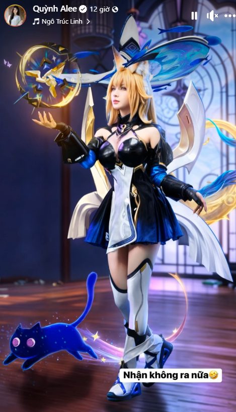 Tung ảnh cosplay gợi cảm, Quỳnh Alee khiến fan nam