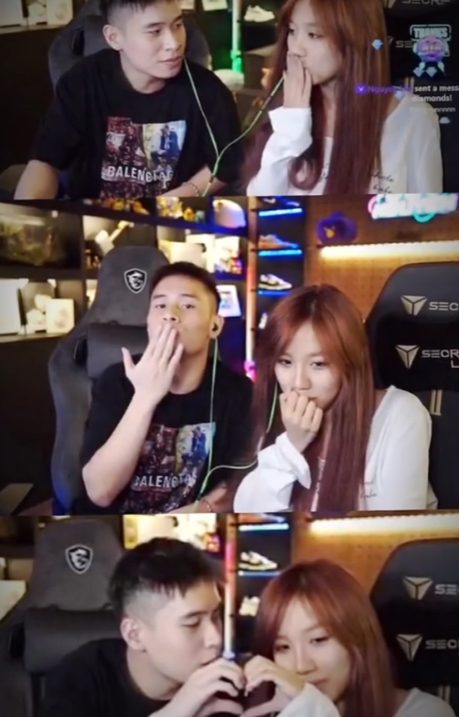 Hot girl Bảo Hân Helia tình tứ với bạn trai trên stream, bị dân mạng