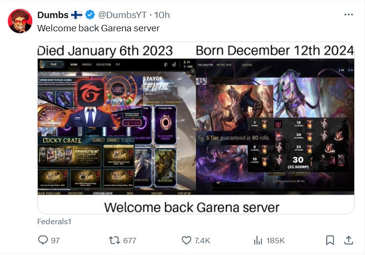 screenshot_2-1-1 LMHT: Nhìn sự kiện gacha Jinx Vụn Vỡ, cộng đồng game thủ nước ngoài lại nhớ liền về Garena screenshot 2 1 1