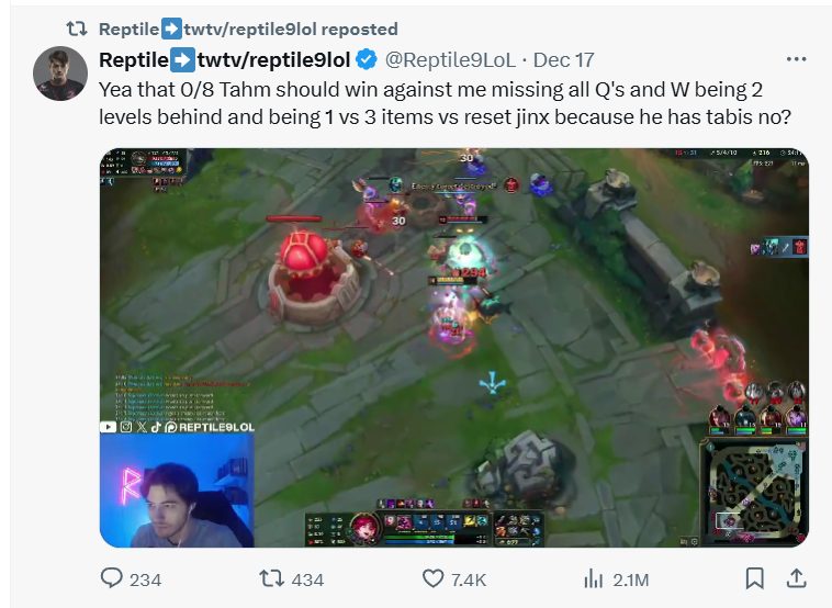 screenshot_7-2 LMHT: Streamer Reptile liệt kê ra lý do trang bị khiến Xạ Thủ cổ điển “không có đất sống” screenshot 7 2