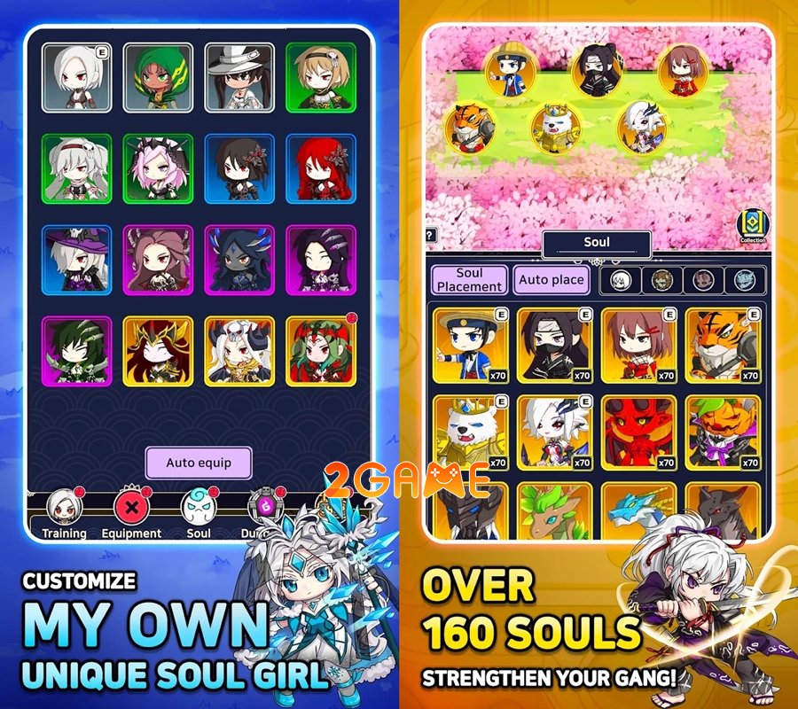 Soul Girl Re:Born – Tái sinh làm trùm băng đảng trong game idle RPG isekai soul girl reborn ios android 2