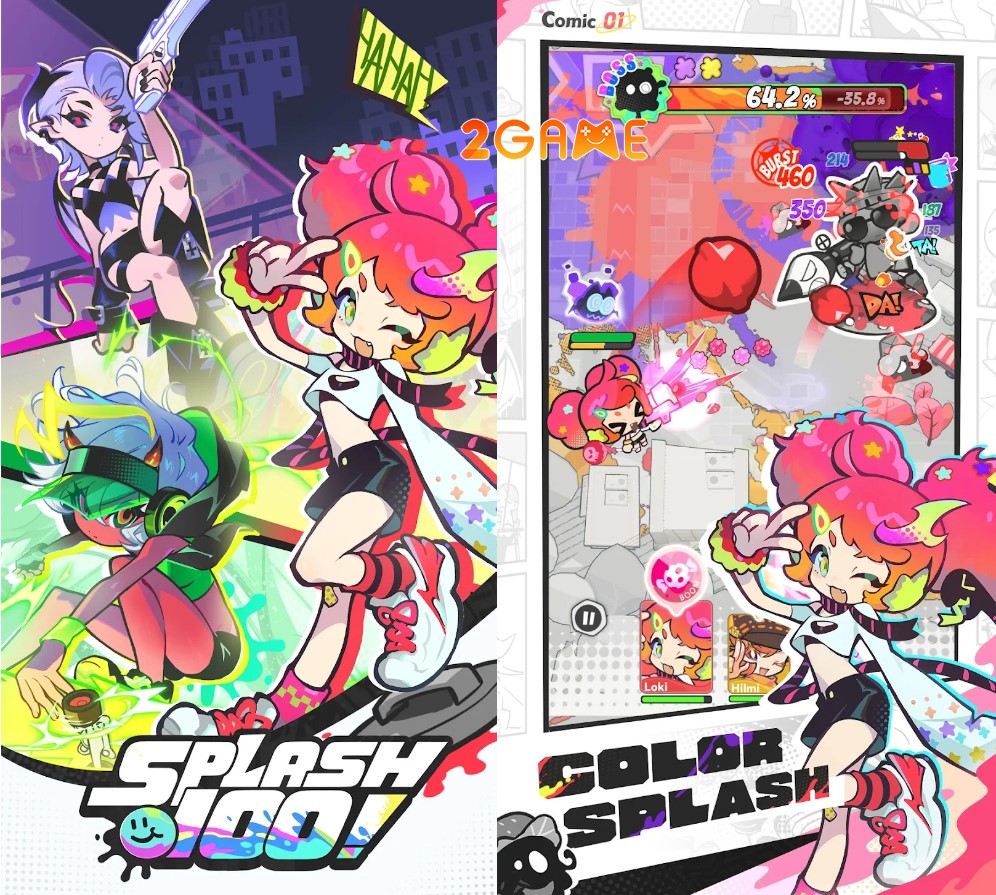 SPLASH 100 có lối chơi đơn giản đậm chất giải trí của thể loại casual