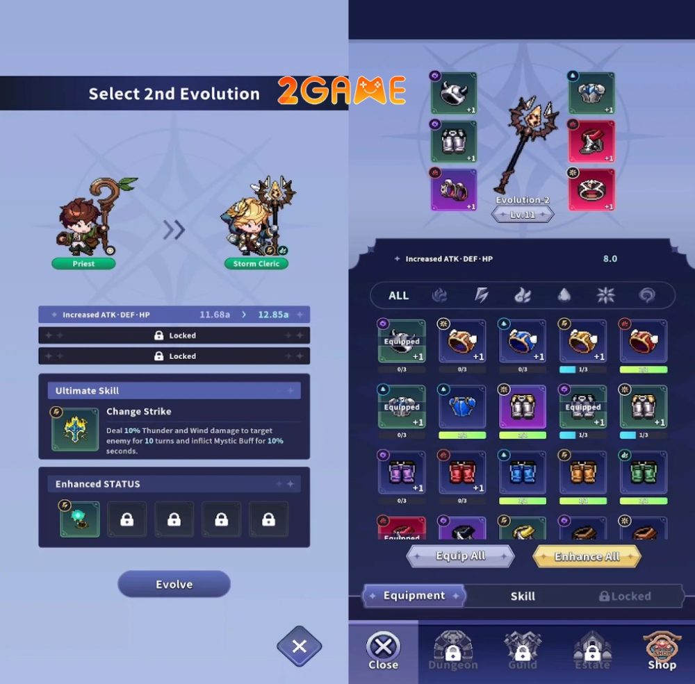 starknights-mobile-3 Chuyển nghề cực sớm, cho phép người chơi trải nghiệm nhiều lớp nhân vật khác nhau trong game StarKnights Mobile