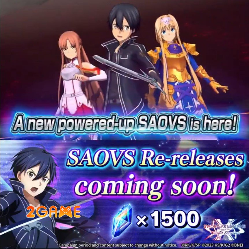 sword-art-online-variant-showdown-re-release-2 Sword Art Online Variant Showdown sẽ được phát hành lại sau hơn một năm bảo trì sword art online variant showdown re release 2