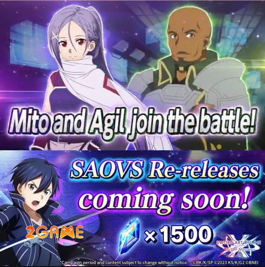 sword-art-online-variant-showdown-re-release-4 Sword Art Online Variant Showdown sẽ được phát hành lại sau hơn một năm bảo trì sword art online variant showdown re release 4