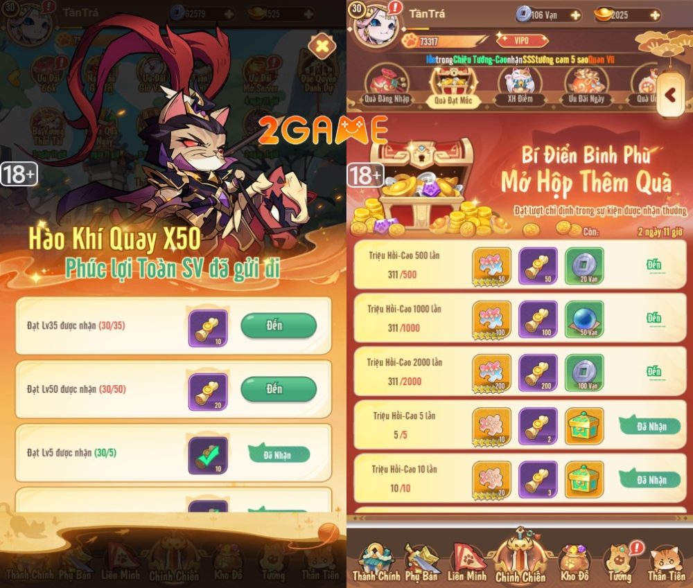 tam-quoc-meo-sohagame-5 Tam Quốc Mèo SohaGame – Game Tam Quốc siêu “gây nghiện” dành cho các con Sen chính hiệu tam quoc meo sohagame 5