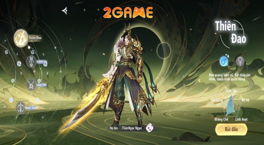 Thiên Đạo mãnh mẽ trong game Tân Nhất Kiếm GH