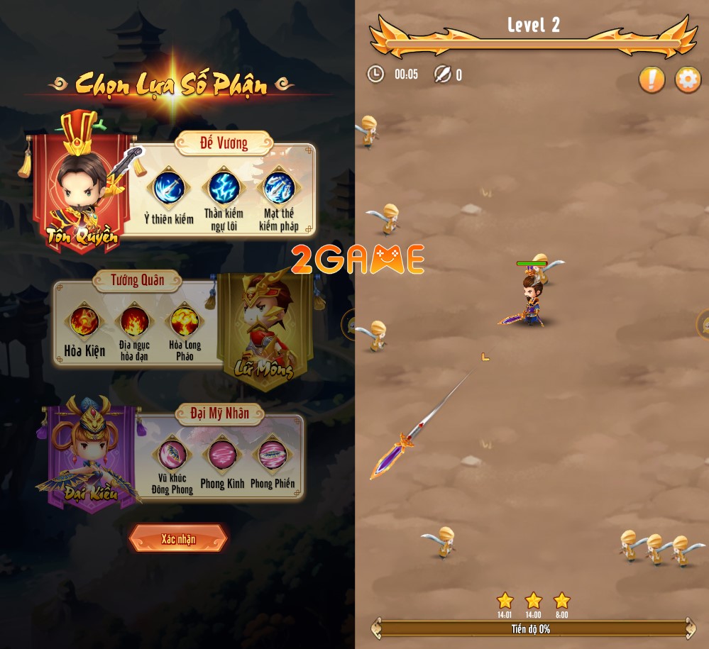 Tạo hình chibi đáng yêu của các nhân vật trong game Tào Tháo Dí