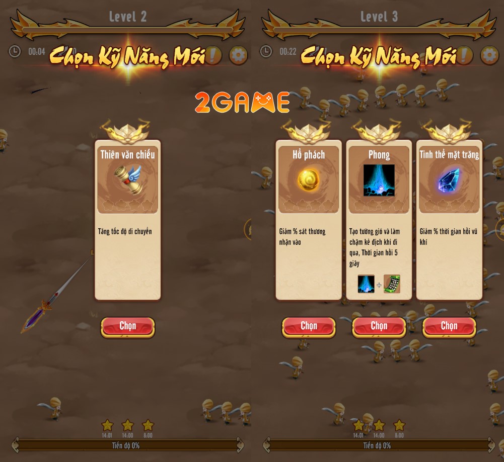 Chọn kỹ năng và kết hợp chúng thành kỹ năng mạnh mẽ hơn Tào Tháo Dí