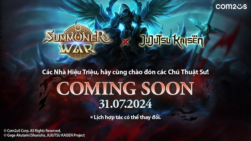 tcmmpxd Summoners War hợp tác với Jujutsu Kaisen để kỷ niệm 10 năm ra mắt