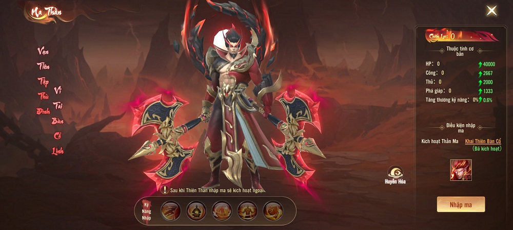 Hóa thần, nhập ma với tính năng Thần Ma Chí trong Thần Ma Loạn Vũ – Vplay thanmaloanvu hoathan 4