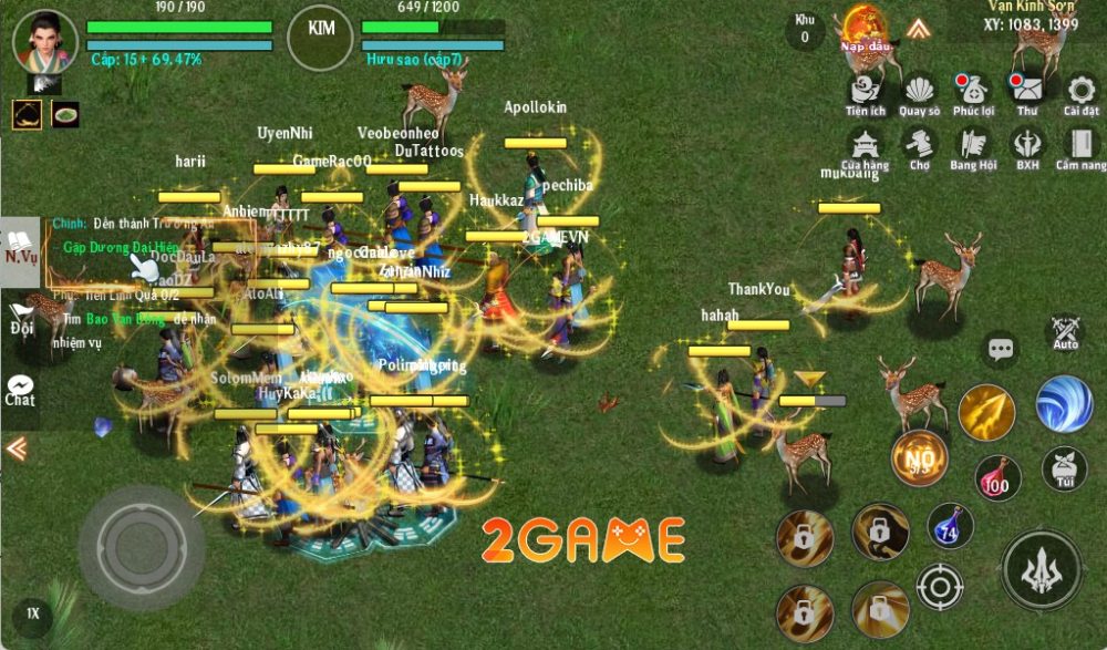 thap-dien-mai-phuc-2-2 Thập Diện Mai Phục Mỗi bãi quái đều đang có rất đông người chơi săn quái làm nhiệm vụ